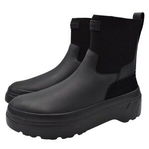 Hunter Explorer Womens Size 11 Chelsea Flatform Black Boots Shoes